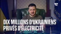 Selon Zelensky, plus de 10 millions d'Ukrainiens sont privés d'électricité
