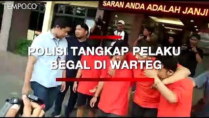 Polisi Tangkap Pelaku Begal di Warteg, Motifnya untuk Beli Narkoba