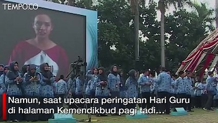 Nadiem Tak Baca Naskah Pidato Hari Guru yang Sempat Viral
