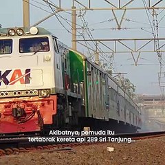 Nekat Terabas Perlintasan Tanpa Palang Pintu, Pengendara Honda CB 150 Terlempar 5 Meter