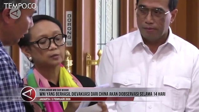 WNI yang Dievakuasi dari Wuhan Cina Akan Diobservasi 14 Hari