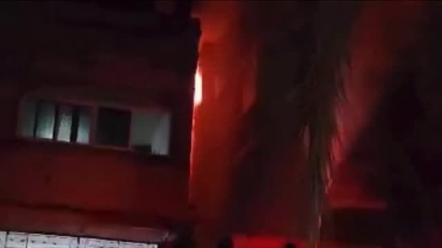 Dramático incendio en la Franja de Gaza