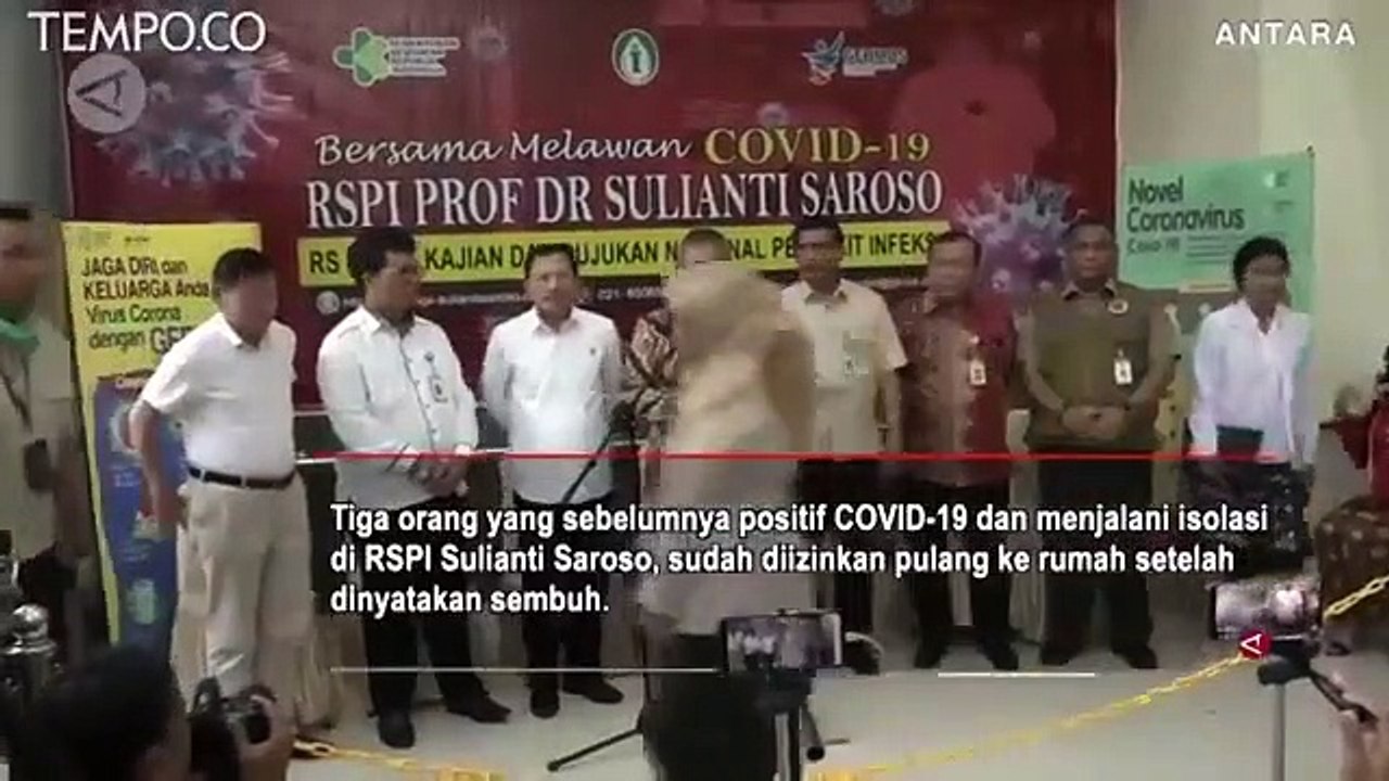Tiga Orang Sembuh dari COVID-19, Dapat Hadiah Jamu dari Presiden
