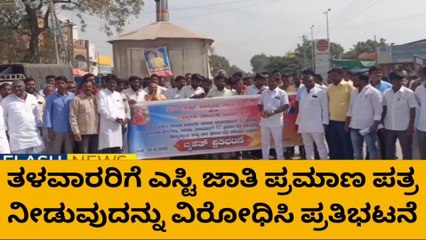 ರಾಯಚೂರು: ಮಹರ್ಷಿ ವಾಲ್ಮೀಕಿ ನಾಯಕ ಸಂಘದಿಂದ ಬೃಹತ್‌ ಪ್ರತಿಭಟನೆ