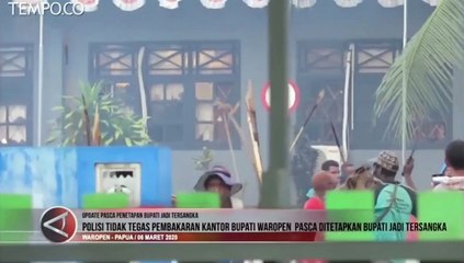 Polisi Mengusut Pelaku Pengrusakan Kantor Bupati Waropen