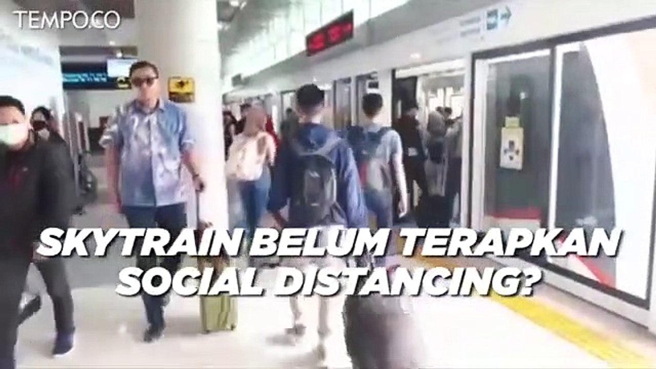 Wabah Corona, Skytrain Bandara Soetta Belum Ada Social Distancing