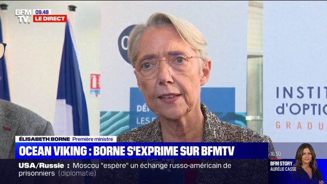 Ocean Viking: On souhaite que ces migrants aient un statut de demandeurs d'asile , affirme Élisabeth Borne