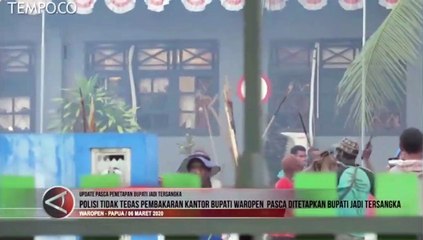 Download Video: Polisi Tindak Pelaku Perusakan Kantor Bupati Waropen