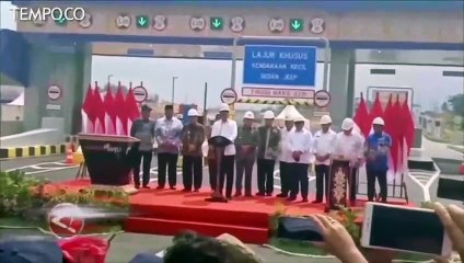 Jalan Tol Pertama di Kalimantan Diresmikan Jokowi
