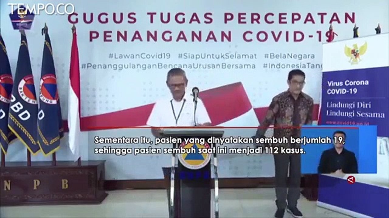 Update Terkini, 112 Pasien Sembuh, Positif COVI...