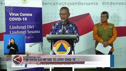 Pemerintah Kaji Metode Tes Cepat COVID-19