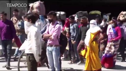 Lockdown India Sebabkan Gelombang Mudik Massal