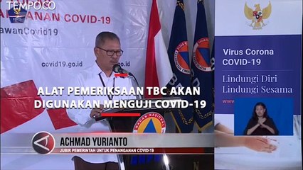 Alat Pemeriksaan TBC akan Digunakan Menguji COVID-19
