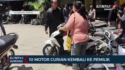 Motor Hasil Curian Tiga Bulan Terakhir Dikembalikan Polisi Kepada Pemilik