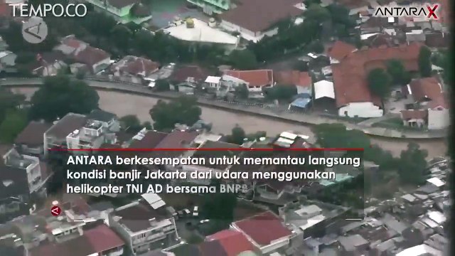 Pantauan dari Udara, Jakarta Lumpuh Akibat Banjir