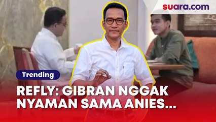 Gibran Nggak Nyaman Ngobrol sama Anies, Refly Harun: Duduknya Saja Tegang Begitu