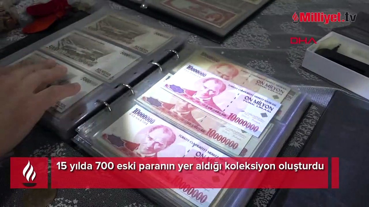 15 yılda 700 eski paranın yer aldığı koleksiyon oluşturdu