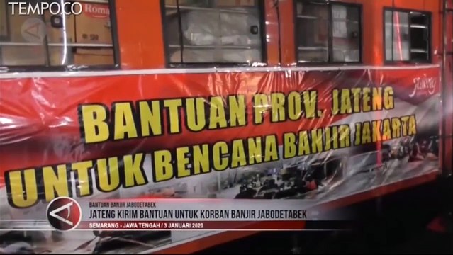 Pemprov Jawa Tengah Salurkan Bantuan Korban Banjir Jakarta