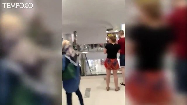 Karena Hujan Deras, Ini Detik-Detik Plafon Mall Malioboro Ambruk