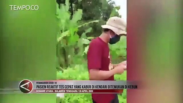 Pasien Reaktif Tes Cepat di Kendari yang Kabur Ditemukan