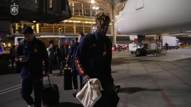 La Selección española aterriza en Catar