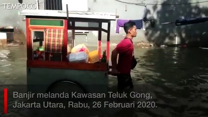 Pompa Penyedot Banjir Rusak, Teluk Gong Masih Tergenang