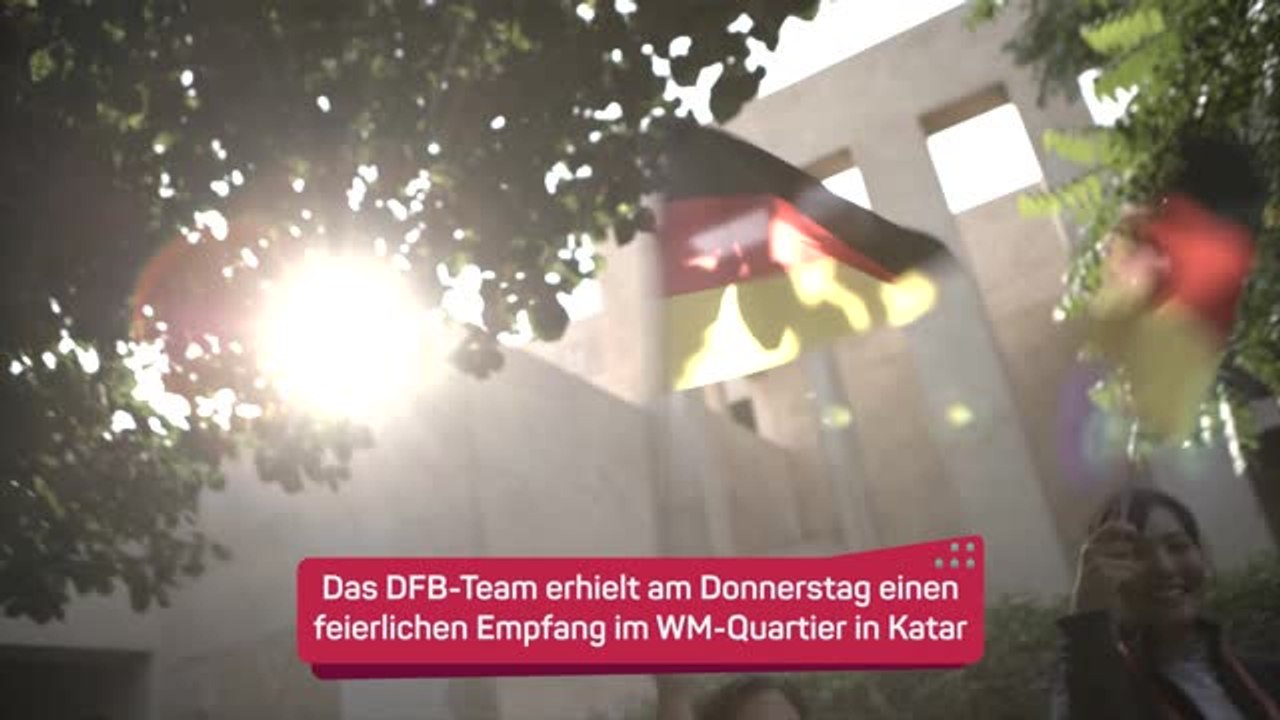 Feierlicher Empfang für DFB-Team in Katar