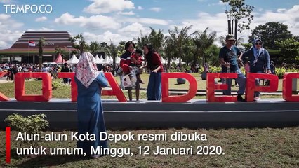 Alun-alun Depok Diresmikan, Ini Sejumlah Fasilitasnya