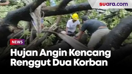 Dua Pekerja Kantor Pengadilan Negeri Makassar Tertimpa Pohon Besar, Anak Terseret Arus di Sudiang
