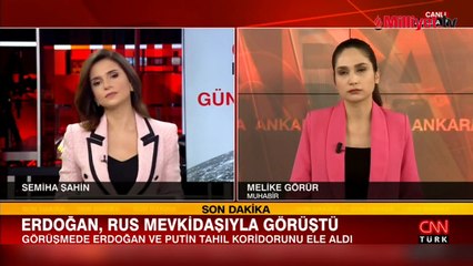 Cumhurbaşkanı Erdoğan ile Putin arasında 'tahıl' görüşmesi