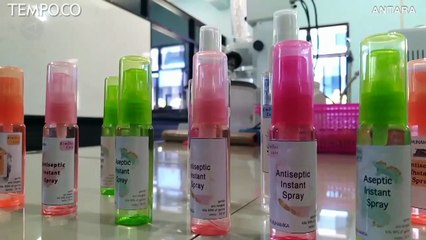 Cairan Sanititizer Inovasi Pelajar SMK di Pekalongan