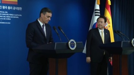 Sánchez respalda al presidente surcoreano ante los misiles de Corea del Norte