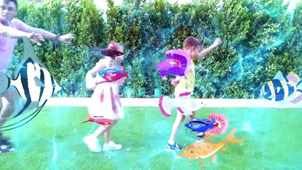 Diana and Roma pretend the floor is lava