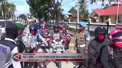 Per 1 April, 11 Titik Perbatasan Kota Kendari Dijaga Ketat