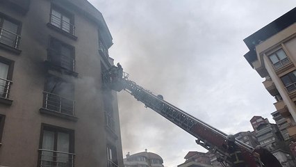 Zonguldak'ta öğrencilerin yaşadığı binada yangın