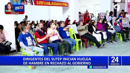 Ministerio de Educación declara improcedente huelga de hambre del Sutep