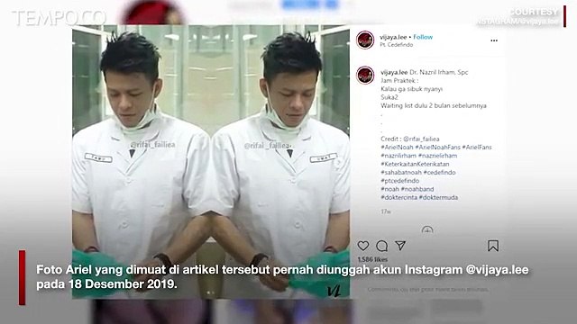 Benarkah Ariel Noah Jadi Relawan Tenaga Medis? Simak Faktanya