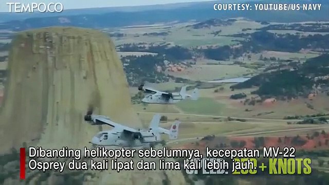 Ini Kecanggihan MV-22 Osprey, yang Akan Dibeli Indonesia