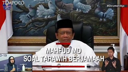 Mahfud MD Sebut Menghindari Penyakit Hukumnya Wajib, Tarawih Sunah
