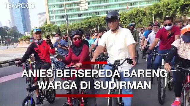 Bersepeda di Sudirman, Anies Baswedan: Antusiasme Warga Tinggi