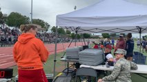 Military Reunion At Relay Race Finish Line