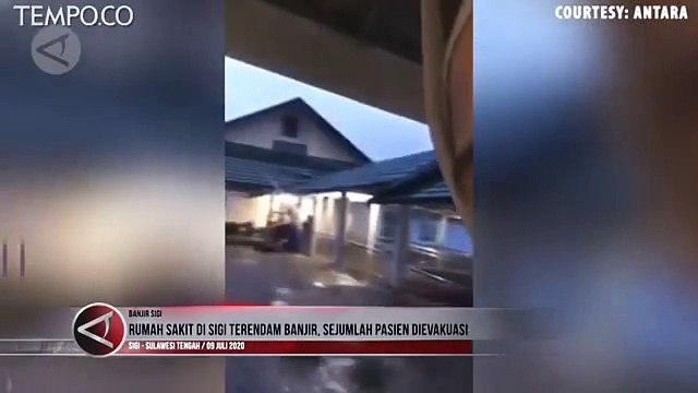 Rumah Sakit di Sigi Terendam Banjir, Pasien Dievakuasi