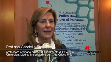Tumore polmone, Prof.ssa Fontanini (AOUP di Pisa): “Indagine molecolare fondamentale per attività diagnostiche”