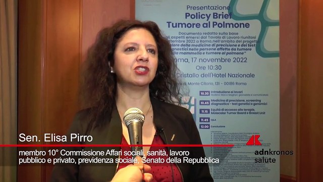 Sen. Pirro: “Ridurre differenze tra regioni e incentivare prevenzione e screening”