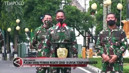 KSAD: Perwira Negatif Diambil Plasma Darah untuk Plasma Konvalesen