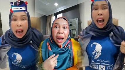 Vida jawab aksi gedik tayang dada… “Janganlah sebab saya, tak nak pangkah BN”