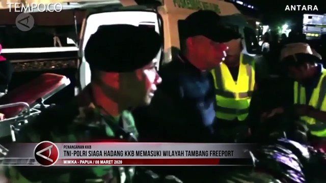 TNI-Polri Siaga Hadang KKB Memasuki Wilayah Tambang Freeport