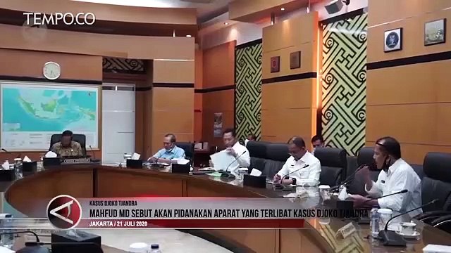 Mahfud MD Sebut akan Pidanakan Aparat yang Terlibat Kasus Djoko Tjandra