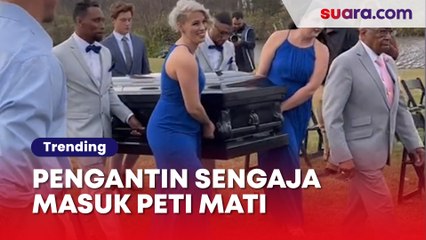 Heboh Pengantin Sengaja Masuk Peti Mati, Digotong ke Pelaminan