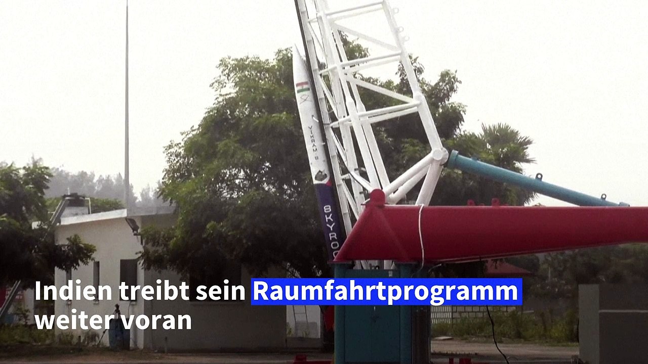 Erste privat entwickelte Weltraumrakete Indiens hebt ab